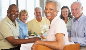 Friends Having Lunch Together At A Restaurant