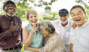 Group of Senior Retirement Friends Happiness Concept